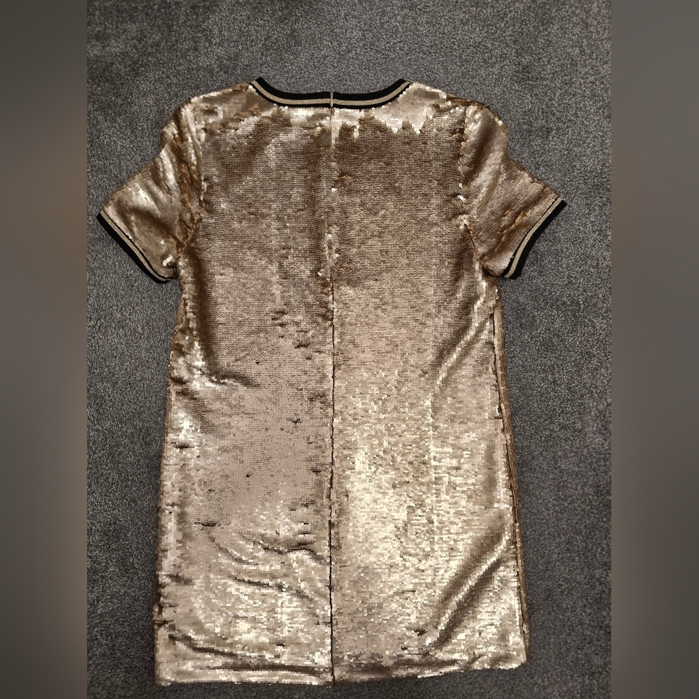 True Religion Sequin Mini Dress Lined Party Cocktail Bling Shimmer Size Medium - Picture 12 of 12